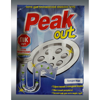 Средство для прочистки труб Peak out Для холодной воды 60г (5201137050134)