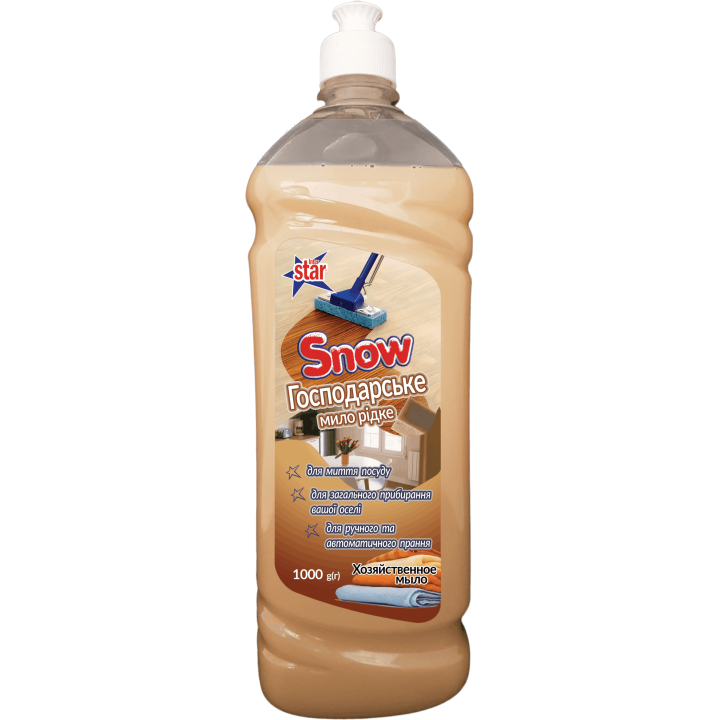 Мыло хозяйственное Snow жидкое 1л (4820074491377)