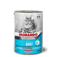 MORANDO PROFESSIONAL ADULT паштет з білою рибою та креветками , 400г (8007520012621)
