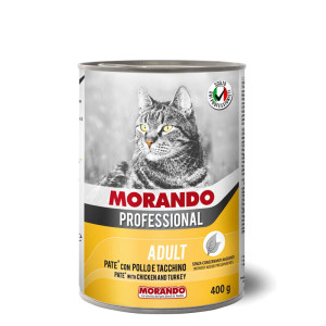 MORANDO PROFESSIONAL ADULT паштет с курицей и индейкой, 400г (8007520012652)