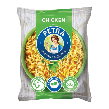 Вермишель быстрого приготовления Petra со вкусом курицы  50 г (4820179253580)