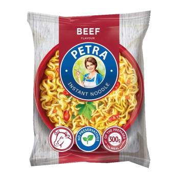  Вермишель быстрого приготовления Petra со вкусом говядины 50 г (4820179253597)