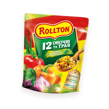 Приправа универсальная гранулированная Rollton 12 овощей и трав 110 г (4820179251234)