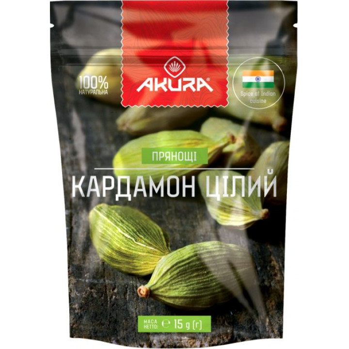 Кардамон целый Akura 15 г (4820178460439)