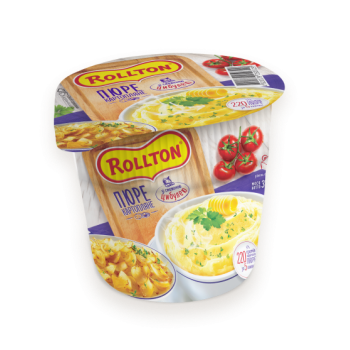 Пюре картофельное Rollton с жаренным луком (стакан) 40 г 