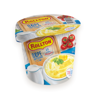 Пюре картофельное Rollton со вкусом сливок (стакан) 40 г (4820179254013)