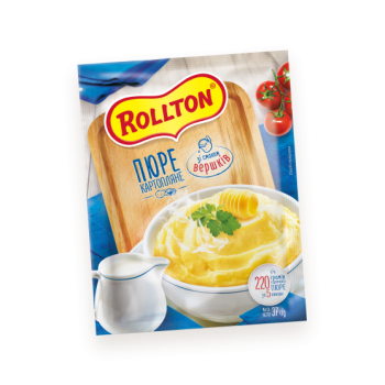 Пюре картофельное Rollton со вкусом сливок (пакет) 40 г (4820179254051)