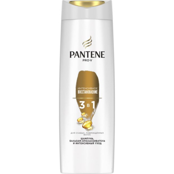 Шампунь та бальзам-ополіскувач Pantene Pro-V 3 в 1 Інтенсивне відновлення 360 мл (8001090673404)