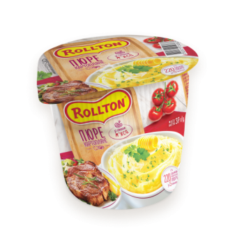 Пюре картофельное Rollton со вкусом мяса (стакан) 37 г