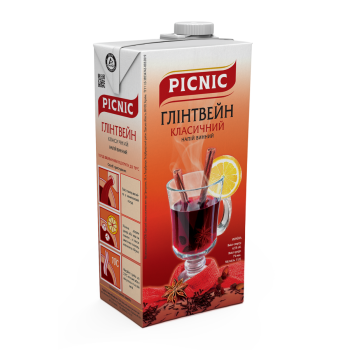 Напиток винный Picnic "Глинтвейн классический" слабоалкогольный 1л 8% (4820275980595) Напиток винный Picnic "Глинтвейн классический" слабоалкогольный 1л 8% (4820275980595)