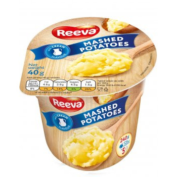 Пюре картофельное Reeva со вкусом сливок стакан 40 г (4820179252866)