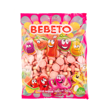 Конфеты жевательные Bebeto "Грибы" 1000 г (8690146176862) Конфеты жевательные Bebeto "Грибы" 1000 г (8690146176862)