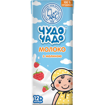 Молоко Чудо-Чадо с малиной для детей от 12 месяцев 200г (4820016253964) Молоко Чудо-Чадо с малиной для детей от 12 месяцев 200г (4820016253964)