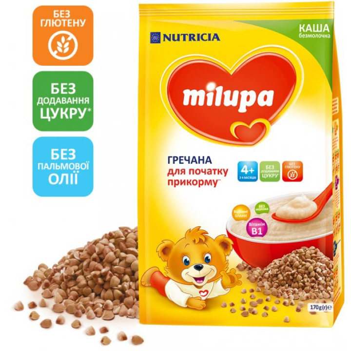 Безмолочная каша Milupa Гречневая 170 г (5900852039003)