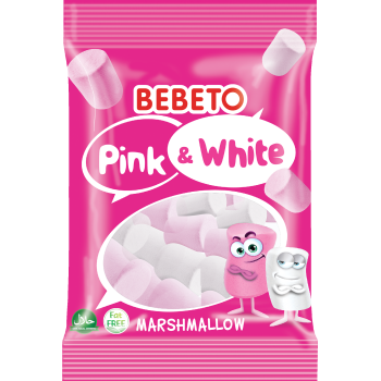Конфеты-маршмеллоу Bebeto "Белый и розовый" 60 г (8690146101284)