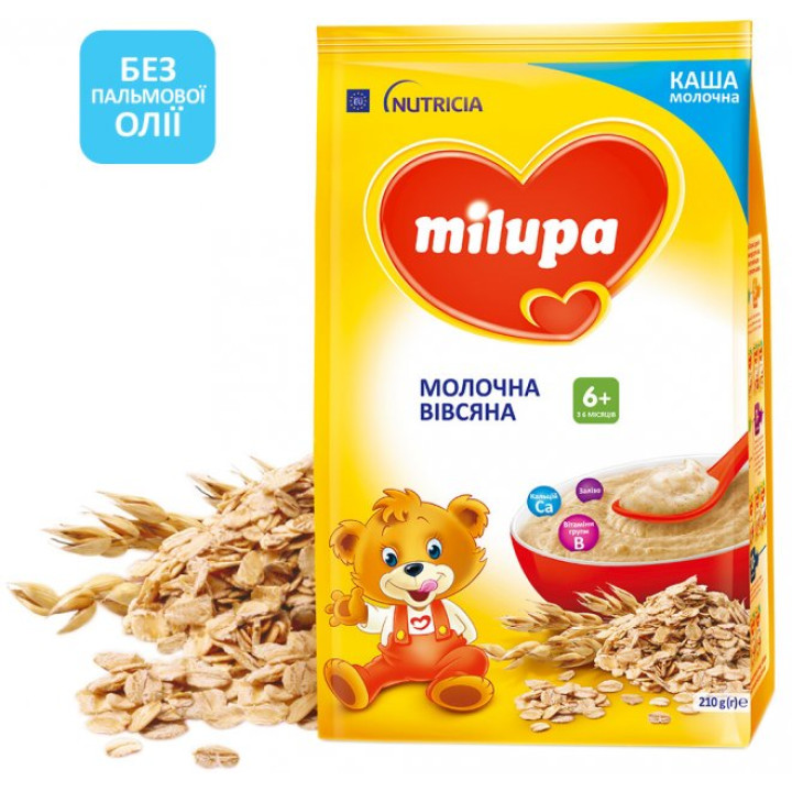 Каша Milupa молочная овсяная 210 г (5900852931147)