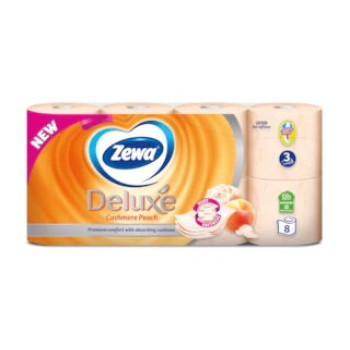 Папір туалетний Zewa Deluxe Персик 3 шари 8 рулонів (7322541171791) Папір туалетний Zewa Deluxe Персик 3 шари 8 рулонів (7322541171791)