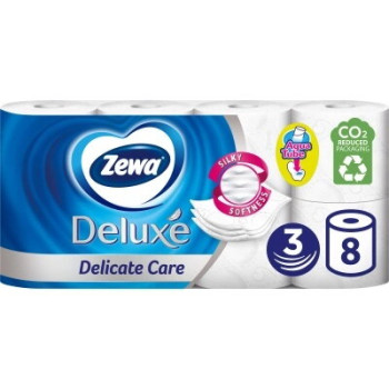 Папір туалетний Zewa Deluxe білий 3 шари 8 рулонів (7322541171739) Папір туалетний Zewa Deluxe білий 3 шари 8 рулонів (7322541171739)