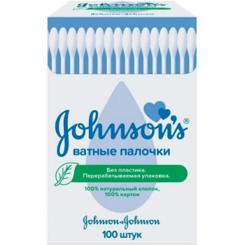 Ватные палочки для детей Johnson's Baby 100 шт. (8002110313461) Ватные палочки для детей Johnson's Baby 100 шт. (8002110313461)