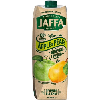 Сік Jaffa Pressed яблучно-грушевий без цукру 0,95 л (4820192263825) Сік Jaffa Pressed яблучно-грушевий без цукру 0,95 л (4820192263825)