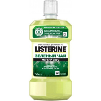 Ополіскувач для ротової порожнини Listerine Зелений чай 250 мл (3574661253350) Ополіскувач для ротової порожнини Listerine Зелений чай 250 мл (3574661253350)