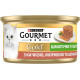 Консервированный корм Gourmet Gold для котов с уткой, морковью и шпинатом, кусочки в паштете 85 г (7613033728778)