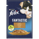 Вологий корм FELIX Fantastic для дорослих котів з індичкою. Шматочки у желе. 85г (7613039832516)