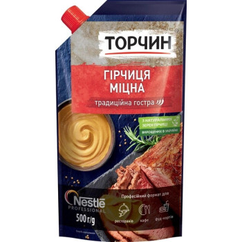 Горчица "Торчин" Прочная дой-пак 500 г (4820001314342)