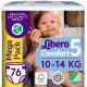 Підгузки Libero Comfort 10-14 кг Розмір 5, 76 шт. (7322541756912)