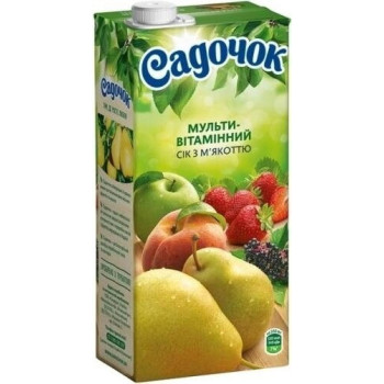 Сок "Садочок" Мультивитаминный сок с мякотью 950 мл (4823063107273) Сок "Садочок" Мультивитаминный сок с мякотью 950 мл (4823063107273)