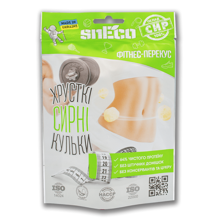 Сыр хрустящий сушеный snEco Фитнес 28 г (4823095806212)