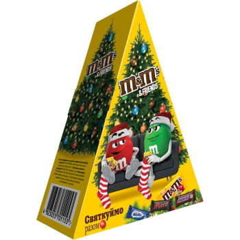 Набор подарочный M&M's & Friends Новогодняя Елка, 96.5 г (4823053701153)