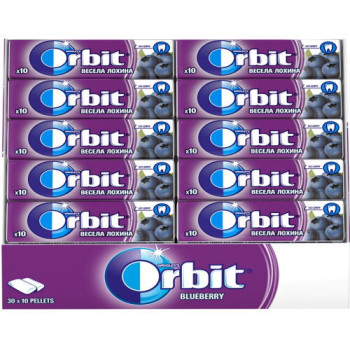 Жевательная резинка Orbit Голубика 14 г (4009900407106)