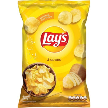 Чипсы картофельные Lay's с солью 120 г (4823063125437) Чипсы картофельные Lay's с солью 120 г (4823063125437)