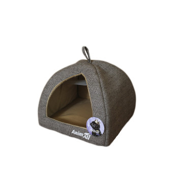 Будиночок AnimAll Darling M для собак, світло-сірий, 41×41×32 см Будиночок AnimAll Darling M для собак, світло-сірий, 41×41×32 см