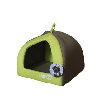 Будиночок AnimAll Wendy M для собак, зелений, 41×41×32 см Будиночок AnimAll Wendy M для собак, зелений, 41×41×32 см