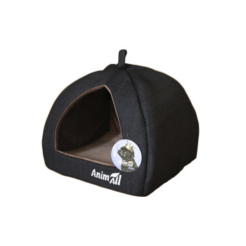 Будиночок AnimAll Piter M для собак, сірий, 41×41×32 см Будиночок AnimAll Piter M для собак, сірий, 41×41×32 см