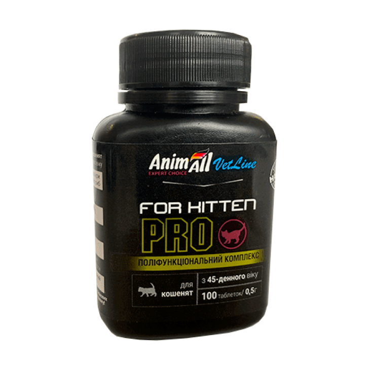 Вітаміни AnimAll VetLine for Kitten PRO для кошенят з 45-денного віку 0.5 г × 100 табл