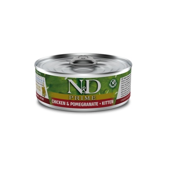 Влажный корм Farmina N&D Grain Free Prime Chicken Kitten для котят, беззерновой, с курицей и гранатом, 70 г