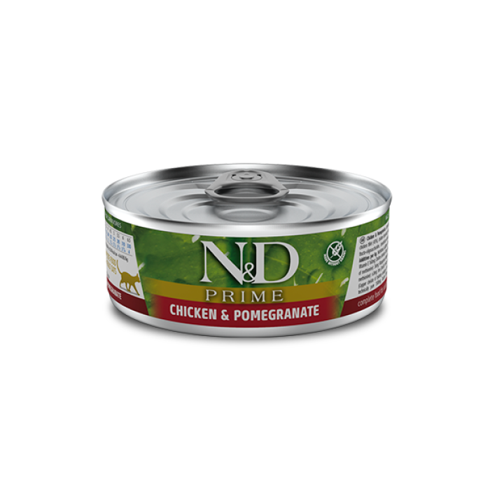 Влажный корм Farmina N&D Grain Free Prime Chicken Adult для кошек, беззерновой, с курицей и гранатом 70 г