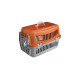 Переноска AnimAll CNR-102 для кошек и собак, серо-оранжевая, 48.5×32.5×32.5 см