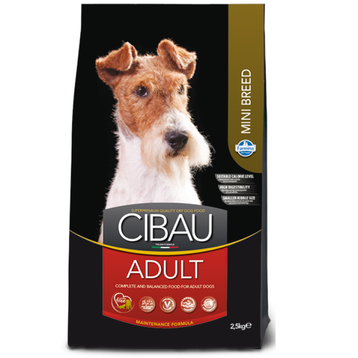 Сухой корм Farmina Cibau Adult Mini для взрослых собак мелких пород, курица, 2.5 кг