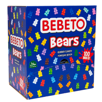 Конфеты жевательные Bebeto "Мишки" 8 г x 100шт. (8690146144052) Конфеты жевательные Bebeto "Мишки" 8 г x 100шт. (8690146144052)