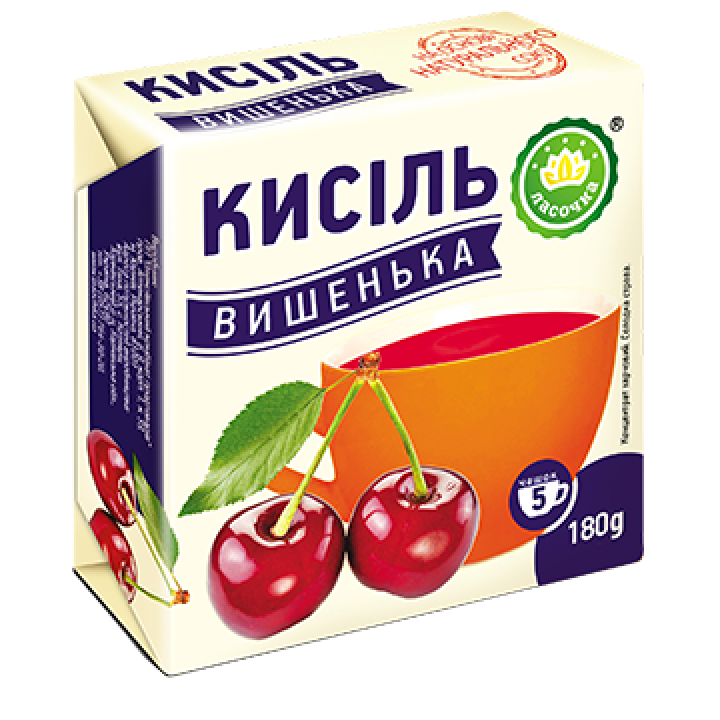 Кисіль у брикеті "Ласочка" Вишенька 180 г