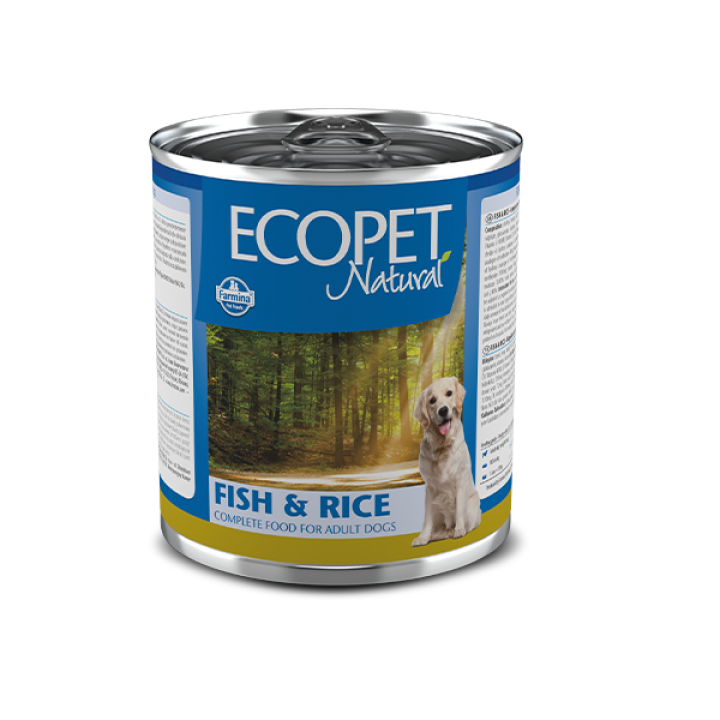 Влажный корм Farmina Ecopet Natural Dog Fish&Rice для собак, с сельдью, 300 г
