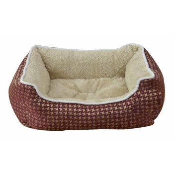 АnimAll Лежак Nena Star з візерунком XL BORDO (84X66X19)