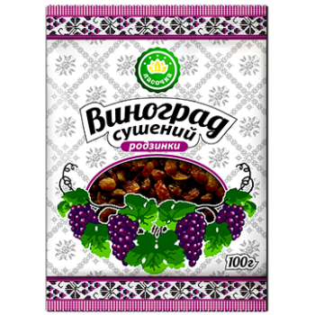 Виноград сушеный (изюм) "Ласочка" 100 г (4820043251421)