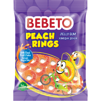 Конфеты жевательные Bebeto "Персиковые кольца" 80 г (8690146658412) Конфеты жевательные Bebeto "Персиковые кольца" 80 г (8690146658412)