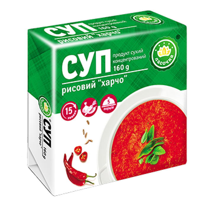 Суп в брикете "Ласочка" Рисовый харчо 160 г (4820043250875)
