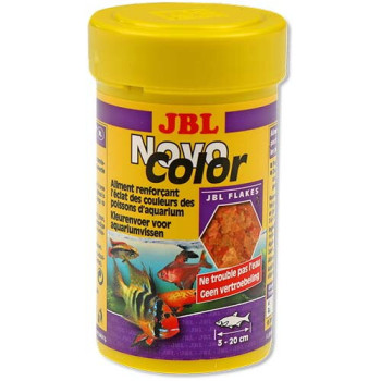 Основной корм в форме хлопьев JBL NovoColor для яркой окраски аквариумных рыбок, 100 мл Основной корм в форме хлопьев JBL NovoColor для яркой окраски аквариумных рыбок, 100 мл
